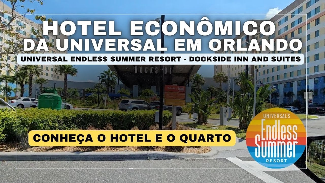 Conhe&ccedil;a o Hotel Dockside e o quarto - Universal, Orlando. Universal&rsquo;s Endless Summer Resort-Dockside