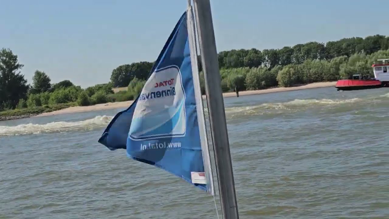 Het voetveer tussen Millingen en Pannerden op woensdag 31 mei 2023