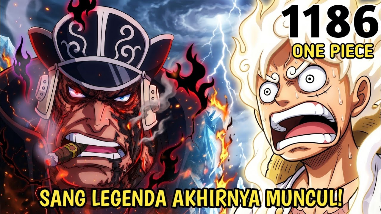 ONE PIECE 1186 - AKHIRNYA PRIA DGN BEKAS LUKA BAKAR MUNCUL! PERANG ELBAF SEMAKIN MENGGILA!