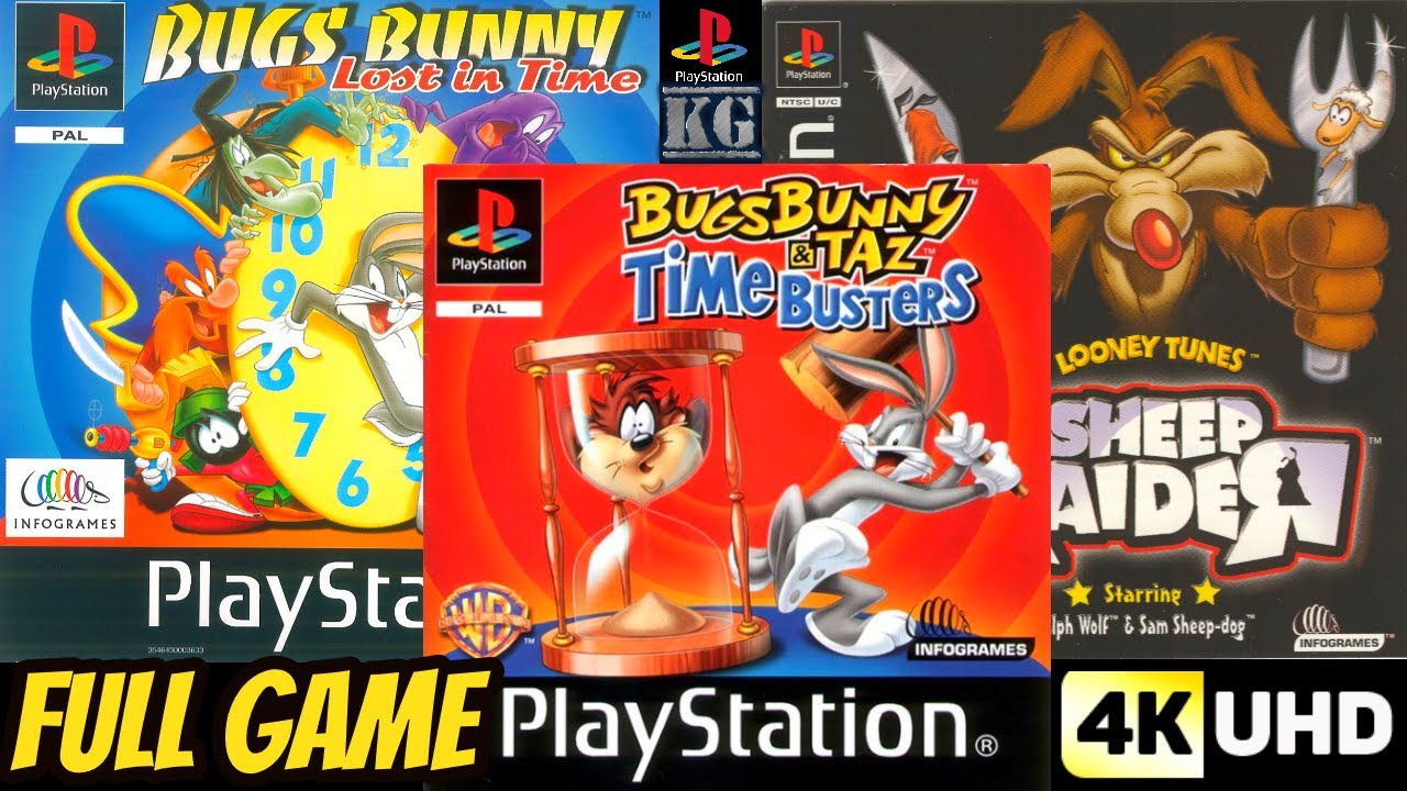 Looney Tunes TRILOGY [PS1] Gameplay Walkthrough FULL GAME🔴