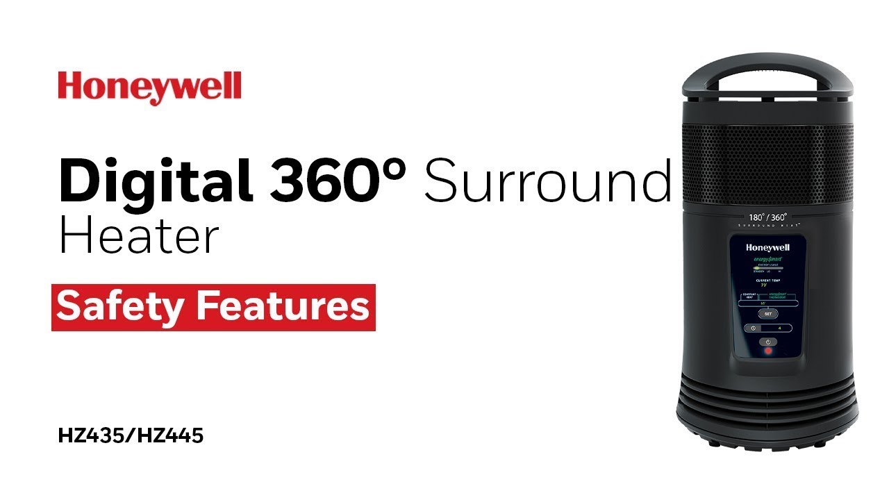 Honeywell EnergySmart&reg; Surround Ceramic Heater HZ445 - Safety Features