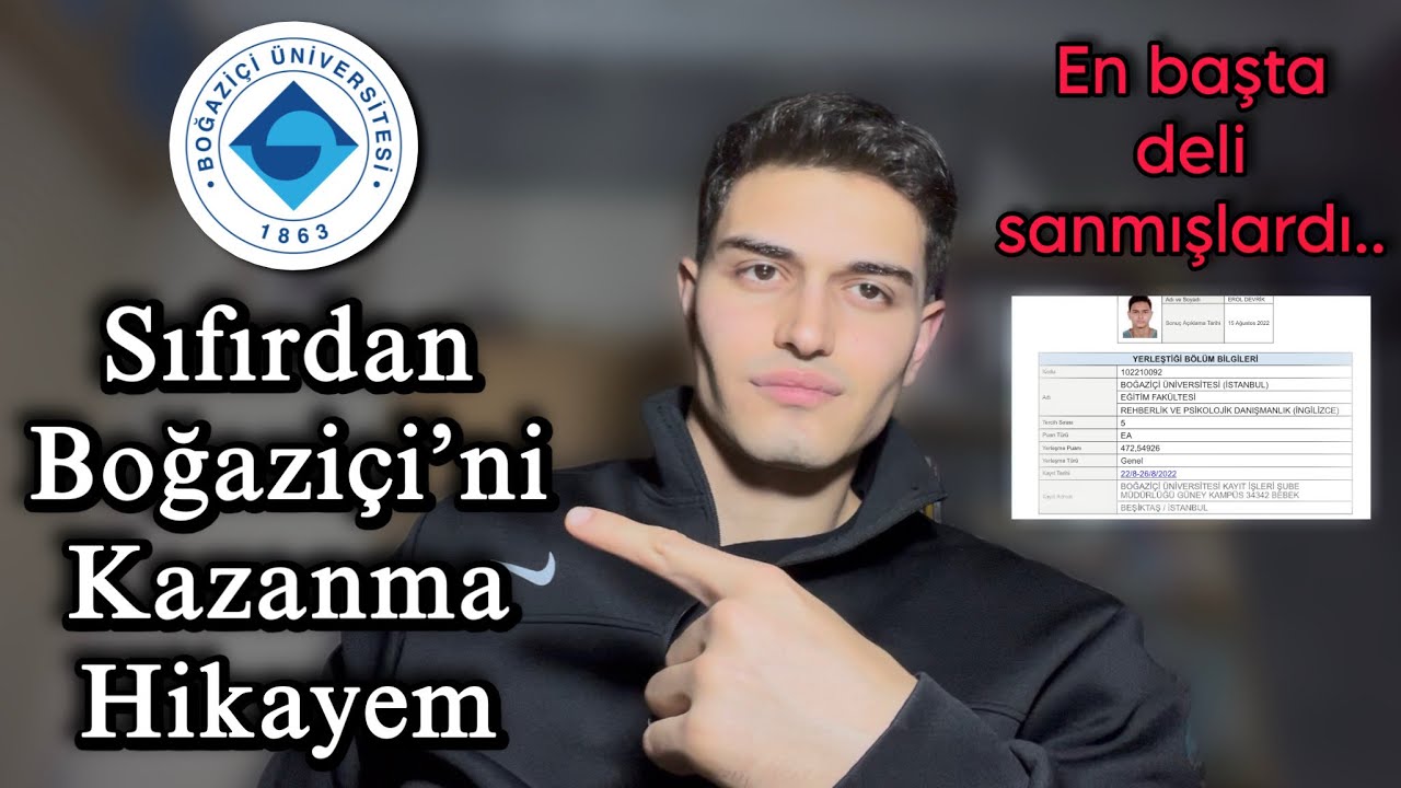 🚀 6 Ayda Boğaziçi Üniversitesi’ni Nasıl Kazandım ?? / Tamamen 0’dan Başladım 