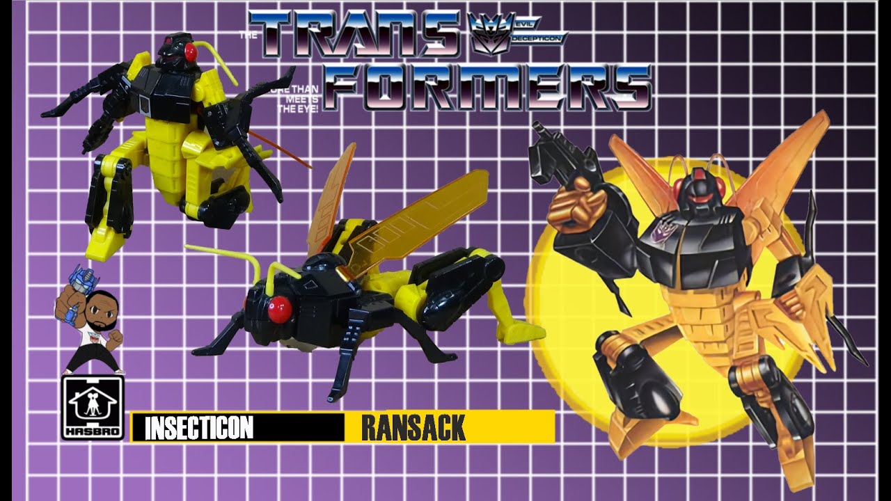 Transformers G1 Decepticon Deluxe Insecticon Ransack Toy Review