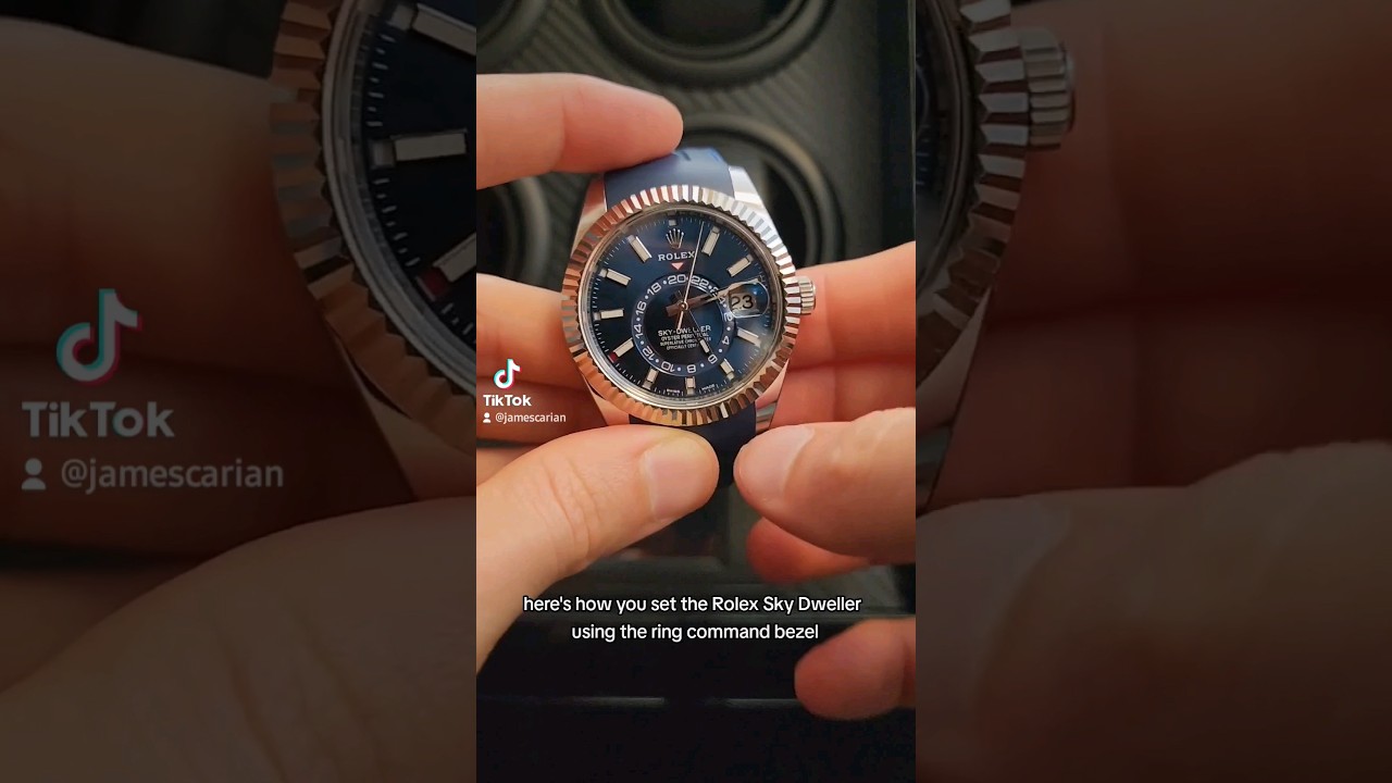 How to Set the Rolex Sky-Dweller using Ring Command #watches