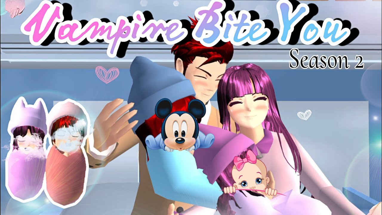 🧛🏻‍♂️BITE YOU S2 [Dedek Bayik Lahir‼️Baby Twins?] EPS 30||Drama Sakura School Simulator