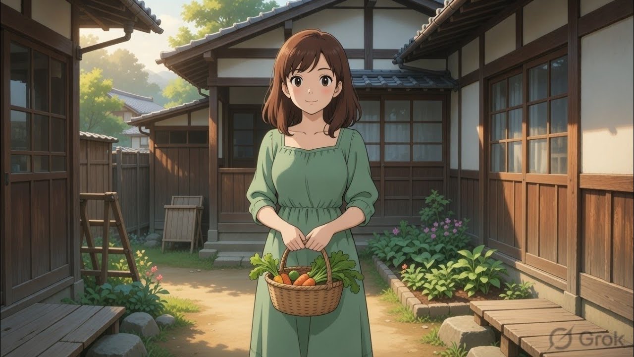 Peaceful Village Morning Routine | Ghibli Inspired Cozy Cooking | Slow Living Aesthetic