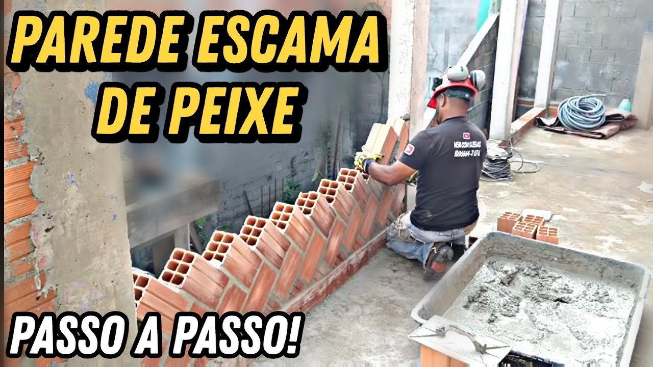 ÚNICO PASSO A PASSO NA PRATICA SOBRE PAREDE ESCAMA DE PEIXE