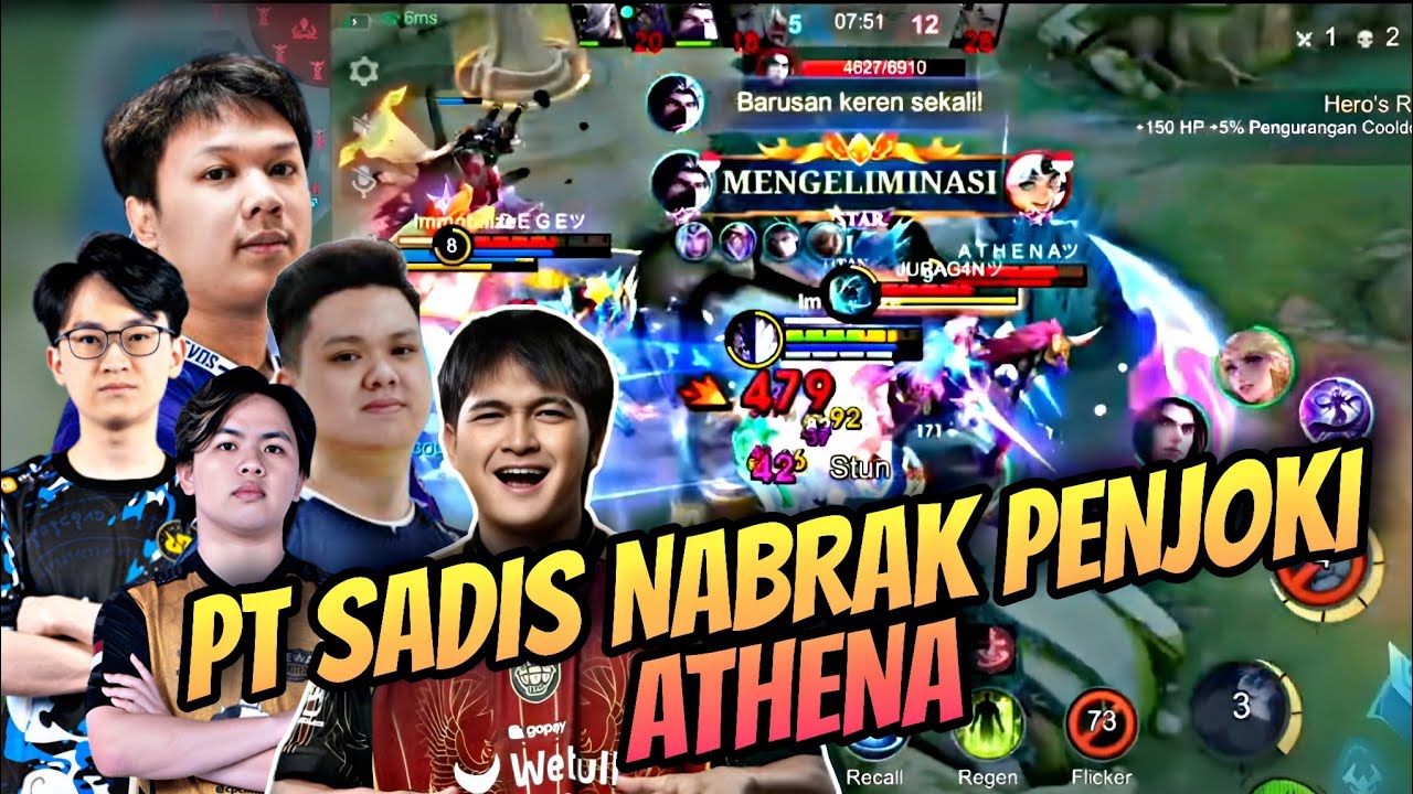 PARTY SADIS ALBERT, SUTSUJIN, LUMINAIRE, DRIAN X NINO NABRAK PENJOKI ATHENA X SIWA - Mobile Legends