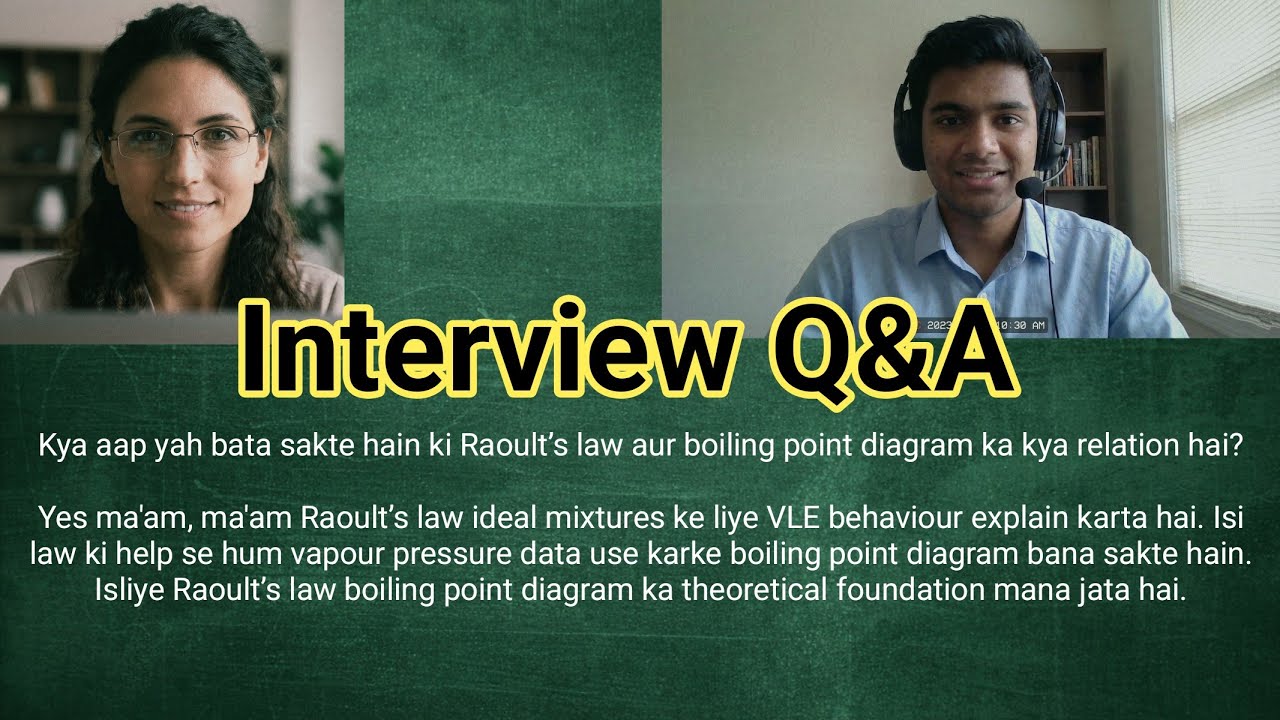 15 Interview Q&A: Boiling Point Diagram | Distillation Chapter 
