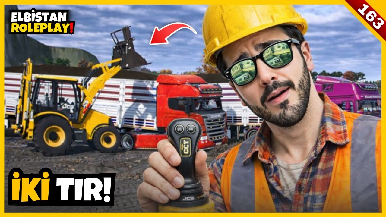 İKİ TIR’I PEŞ PEŞE YÜKLEDİK… FS25’TE JCB SINIRI ZORLADI! | S7 B163