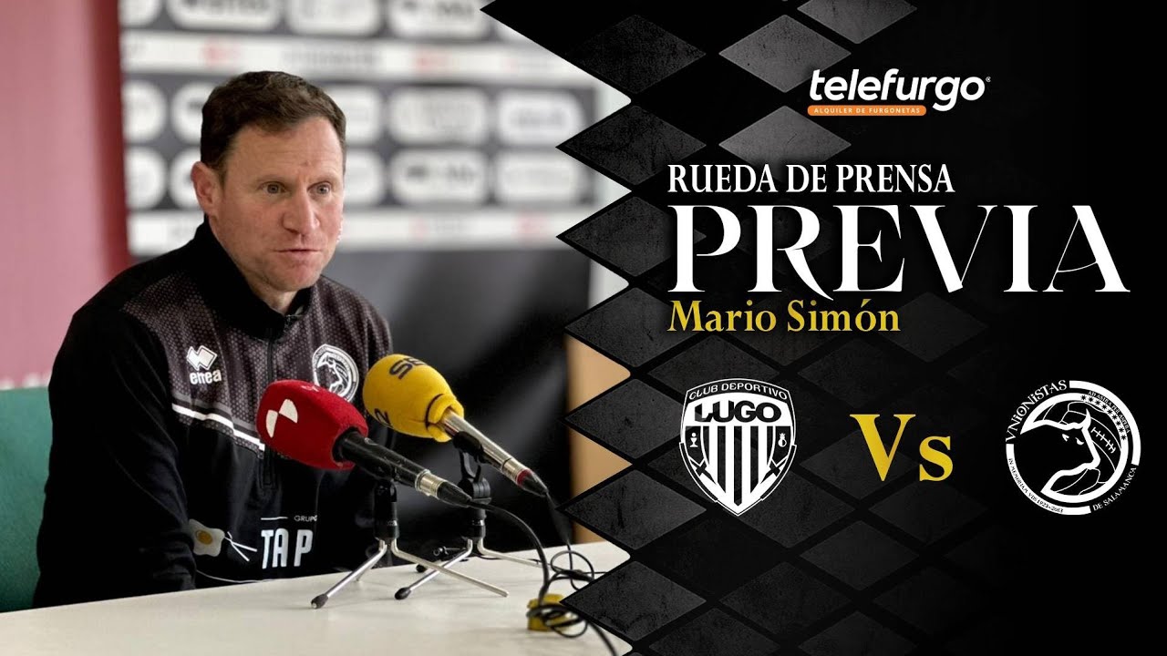 Rueda de prensa Mario Simón | Previa CD Lugo - Unionistas de Salamanca CF J20