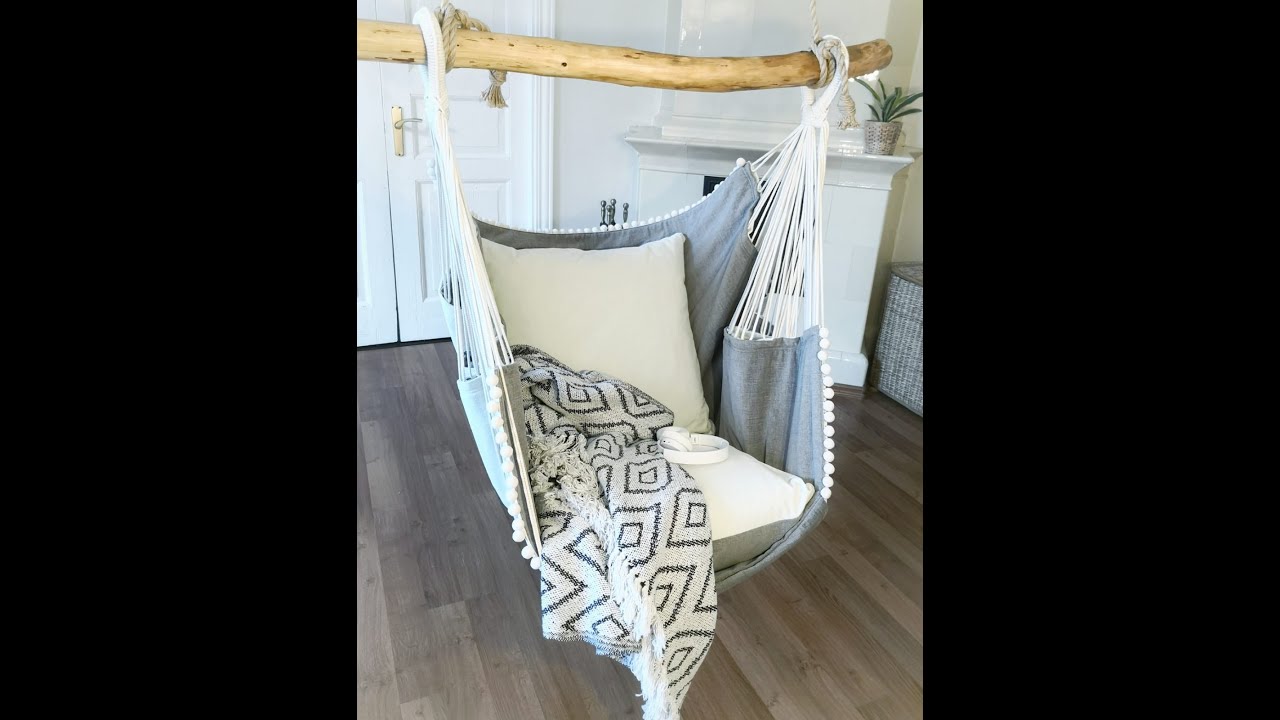 How to hang hammock chair.