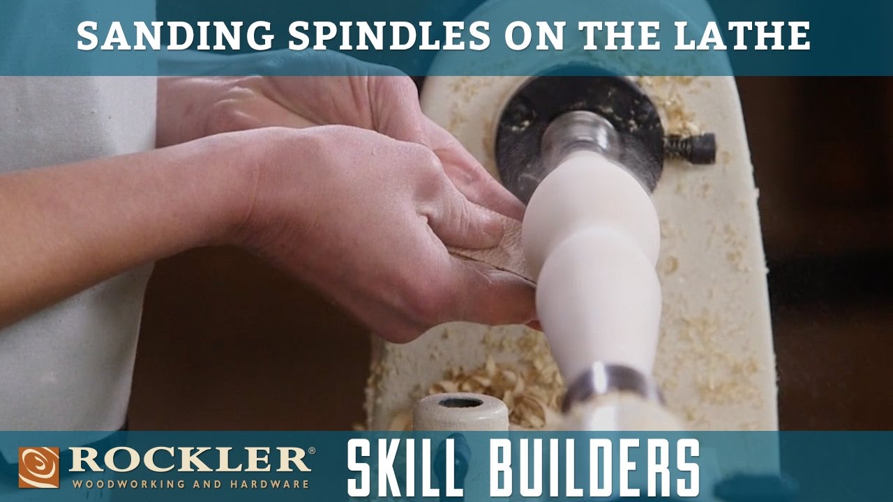 Sanding Spindle Turnings on a Lathe | Rockler Skill Builders