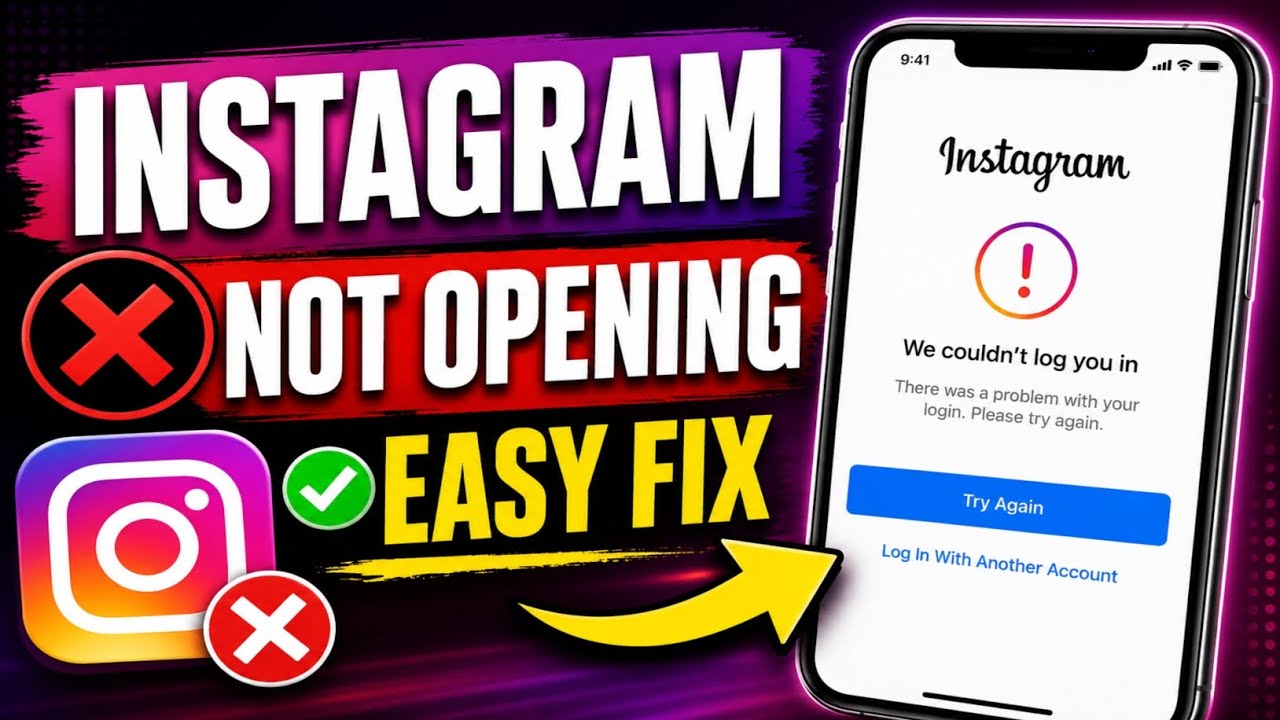 How to Fix Instagram Account Not Opening Problem  | Instagram App Not Working Fix
