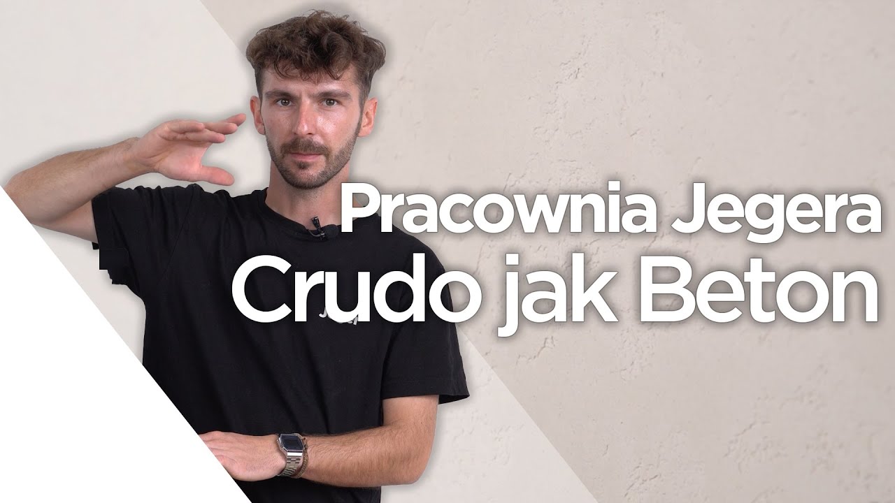 💡Pracownia Jegera - Efekt surowej, betonowej ściany z wżerami - DIY  Jeger Crudo