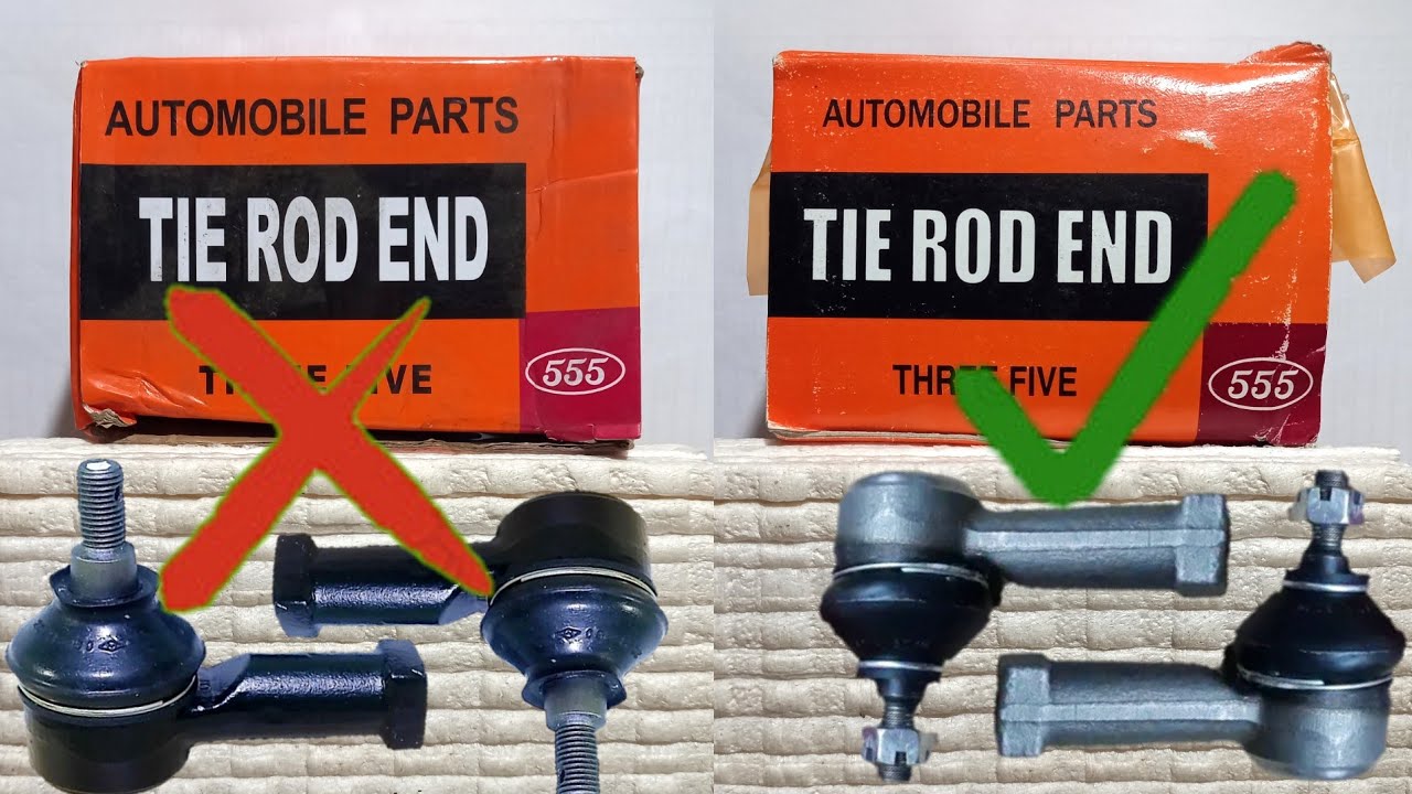 Perbedaan TIE ROD 555 Original Asli dan Palsu