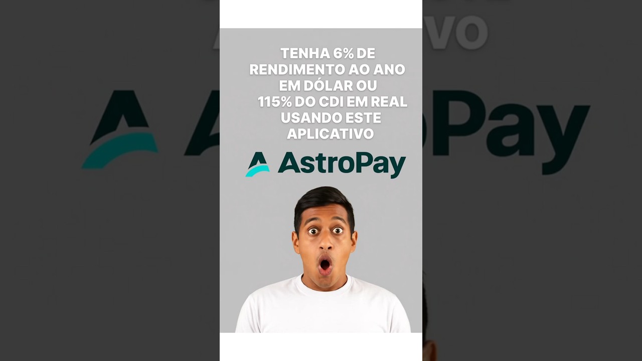 6% de rendimento ao ano em D&Oacute;LAR ou 115% do CDI em Real neste aplicativo!