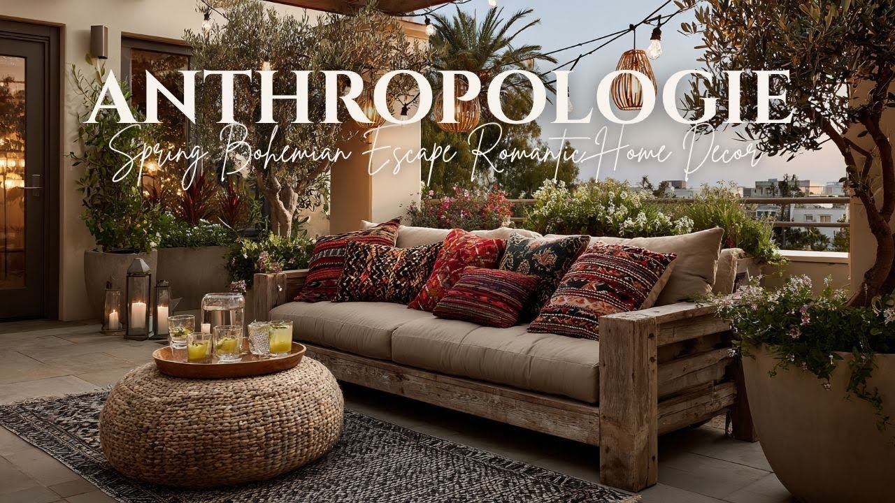 Anthropologie's Spring Bohemian Escape Romantic Home Decor Trends