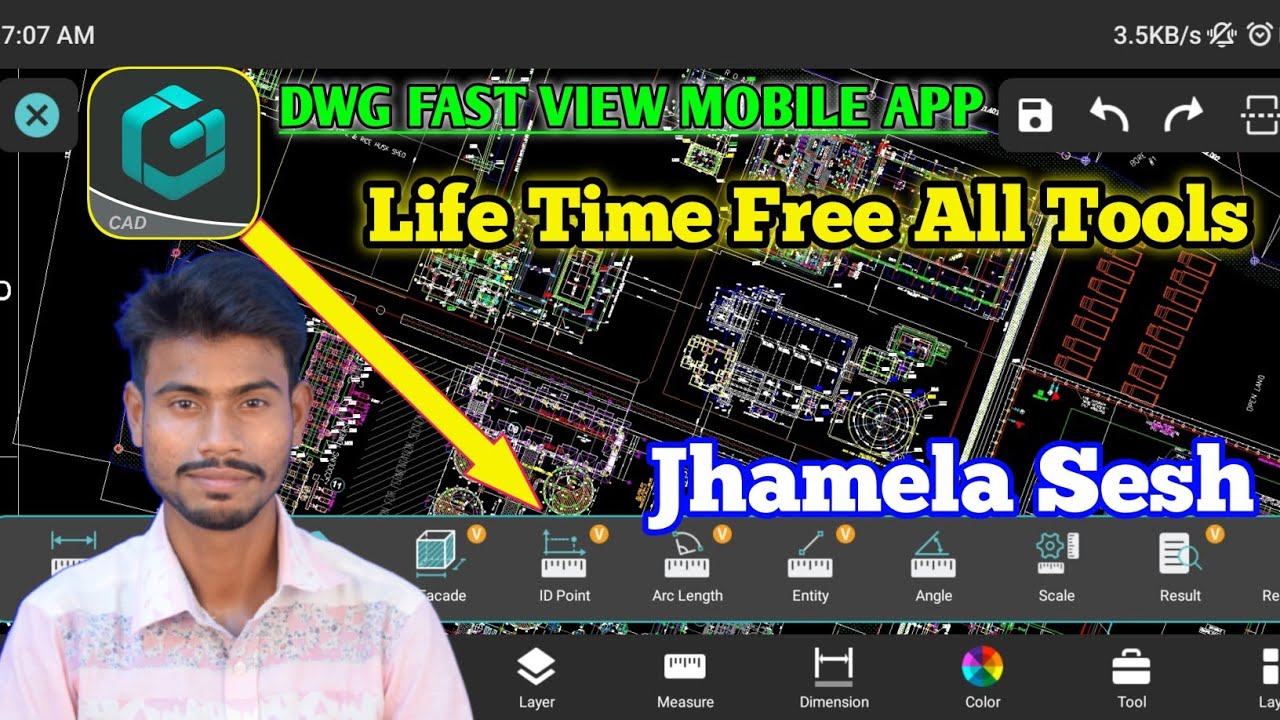 Mobaile Autocad Life Time Free All Tools | DWG FAST VIEW MOBILE APP ||  DWG Mobile Application