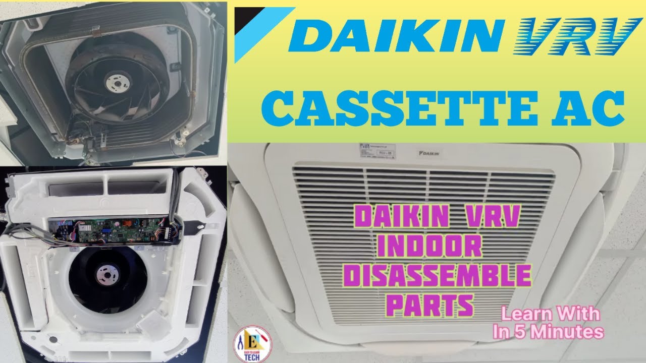 How to Remove and Service a Daikin VRV Indoor Unit Yourself // Step-by-Step Guide Removing All Parts