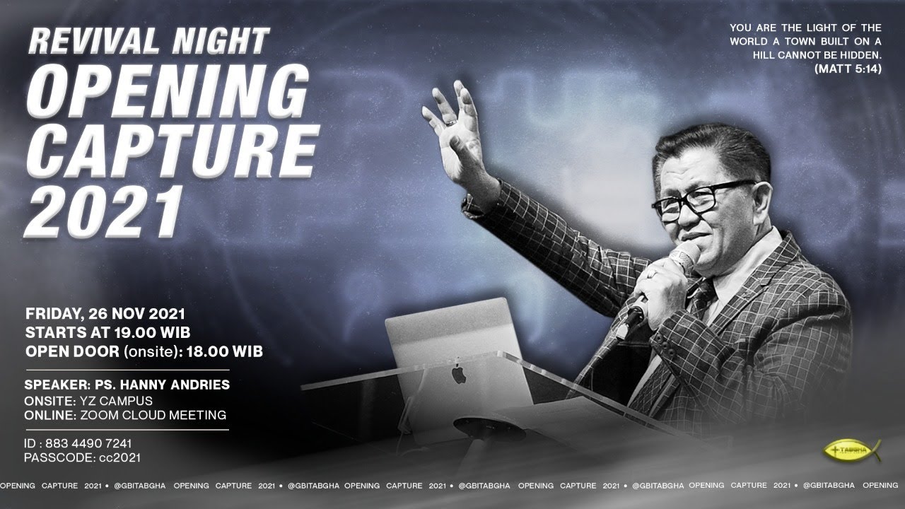 CAPTURE CONFERENCE 2021 | REVIVAL NIGHT | 26 NOVEMBER 2021 | PS. HANNY ANDRIES