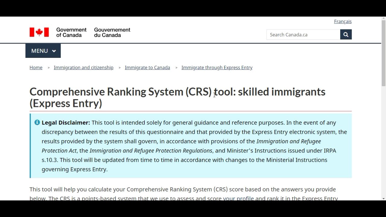 CRS Score Calculation System || Express Entry Canada 2024|| Required CRS score for Canada PR (2024)