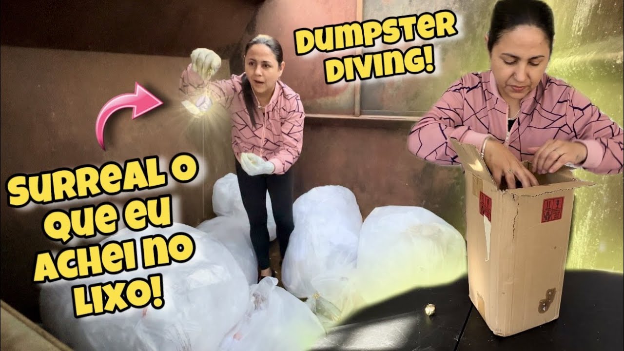 Dumpster diving! Surreal o que eu achei no lixo dos Estados Unidos!🇺🇸