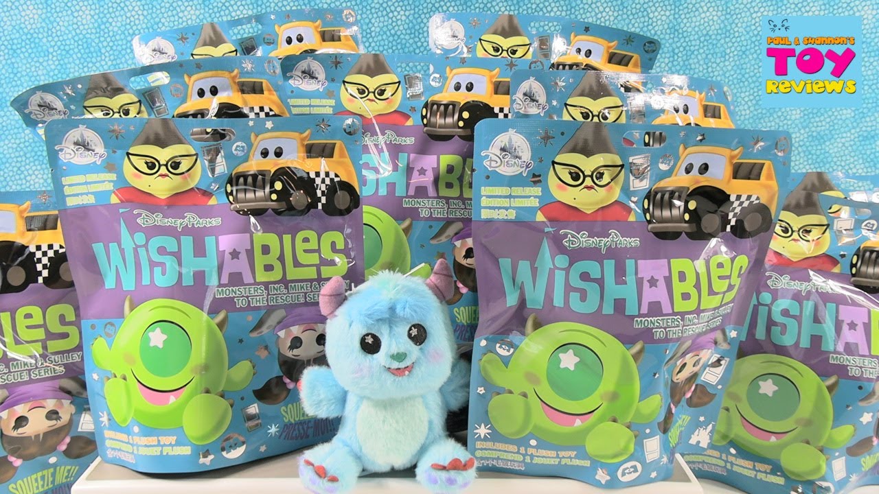 Disney Parks Wishables Monsters Inc Mike & Sulley Plush Blind Bag Opening | PSToyReviews