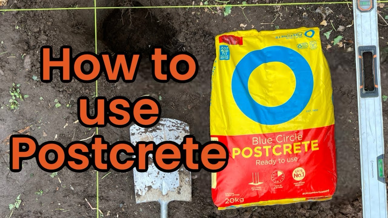 How to use postcrete to fix fence posts into the ground EASY!