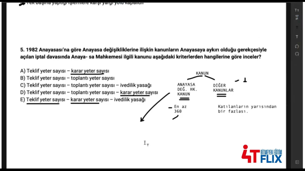 ÖSYM Mantığında GUY Soru Çözüm (Hukuk)