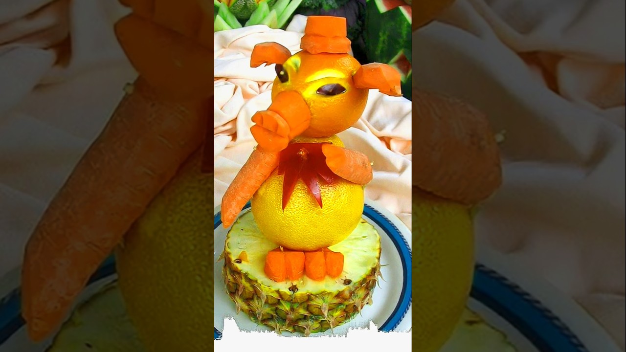 Beautiful Animal Carving with Fruit | Fruits & Vegetables Design| 