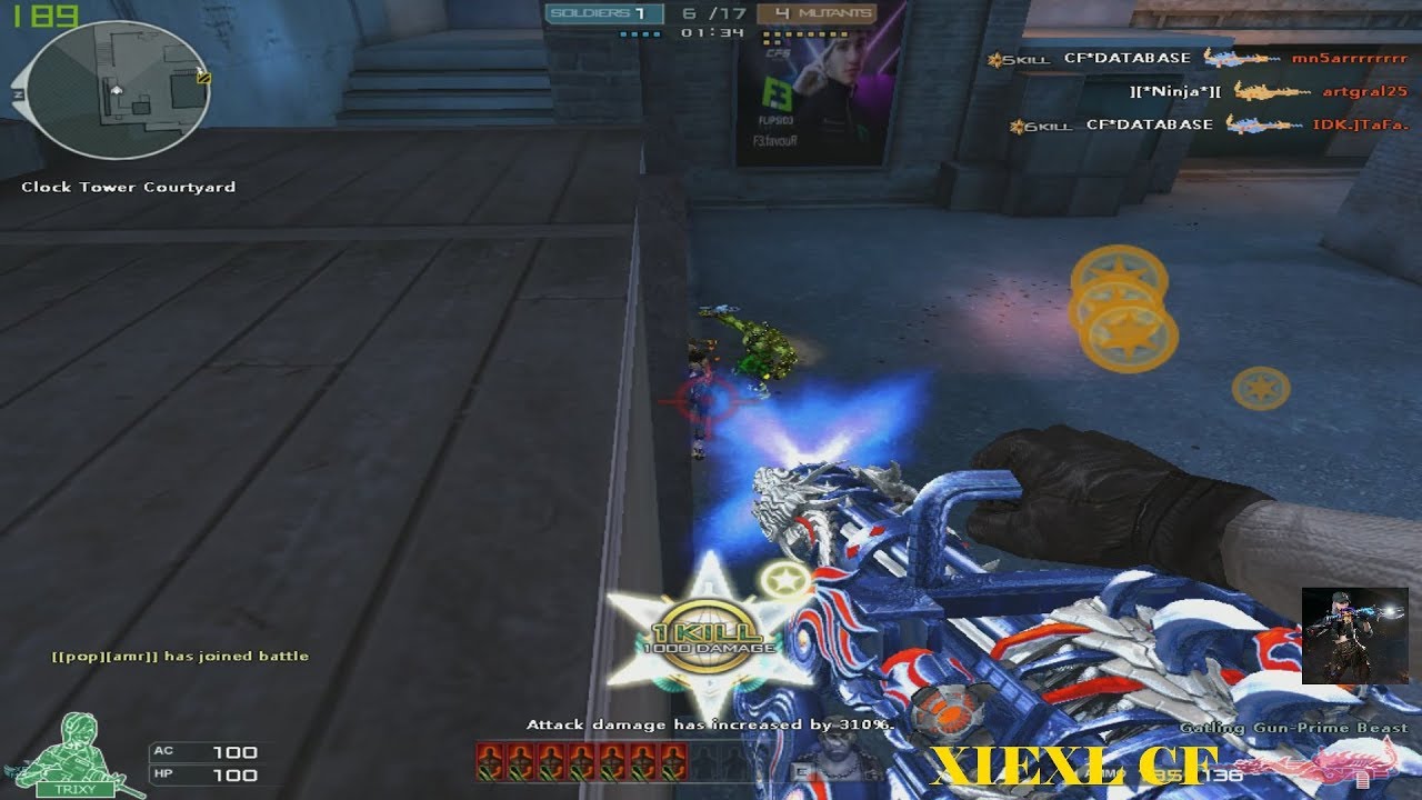 CF XIEXL: Gatling Gun-Prime Beast HMX Rooftop GamePlay