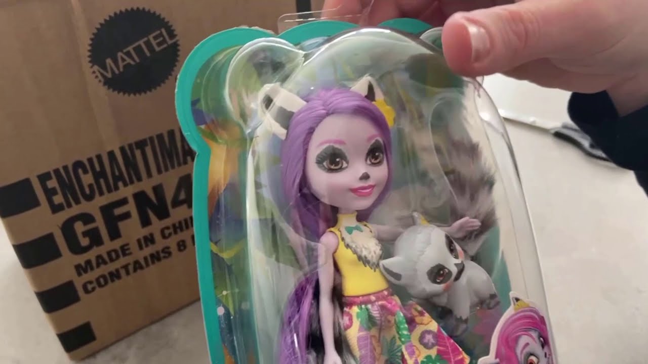 Mattel Enchantimals Larissa Lemur Doll & Ringlet | Toy Unboxing | GFN44 | 887961766486 | ToySeek