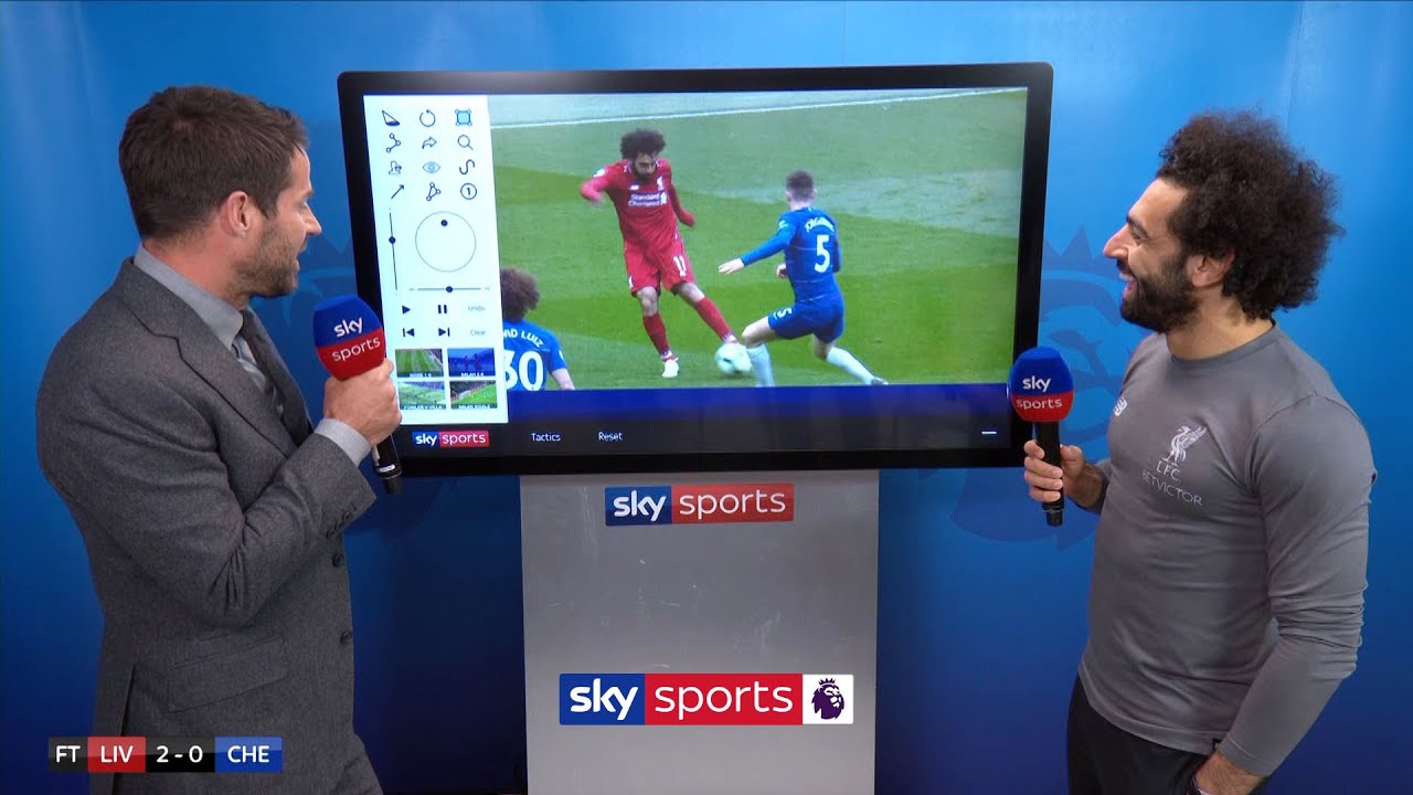 Mo Salah reacts to his SCREAMER against Chelsea! | Super Sunday