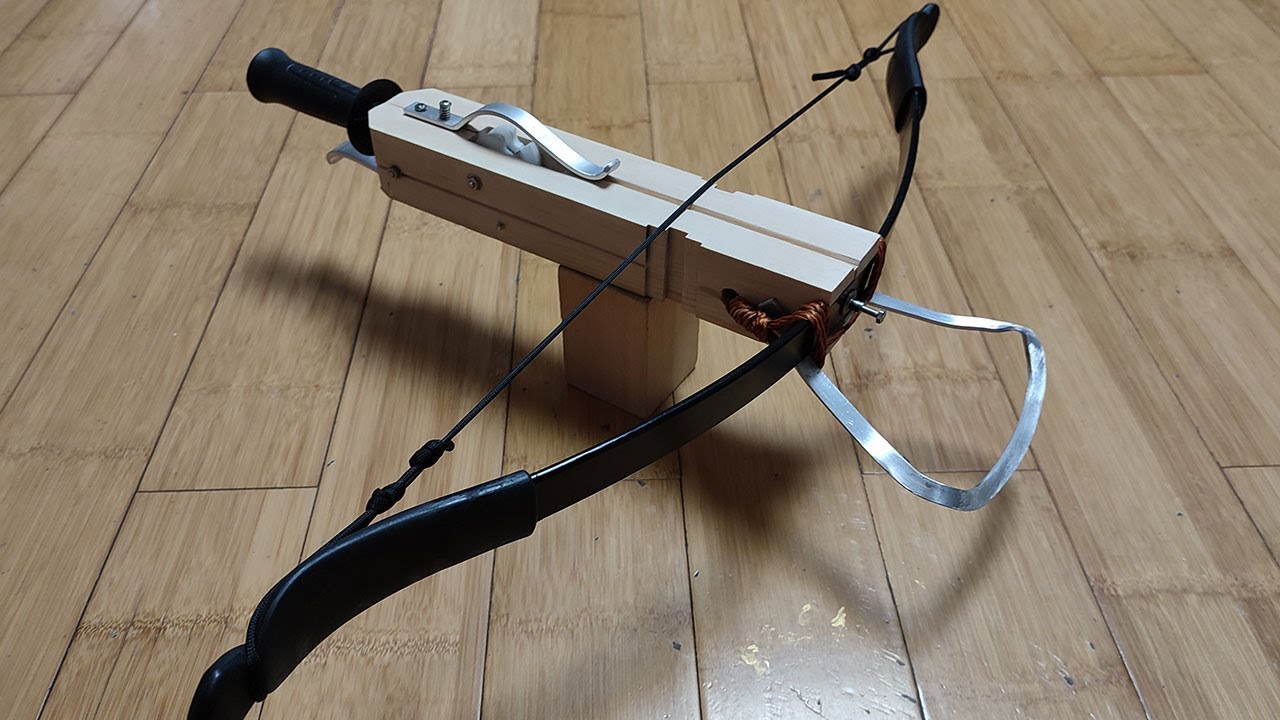 homemade mini crossbow