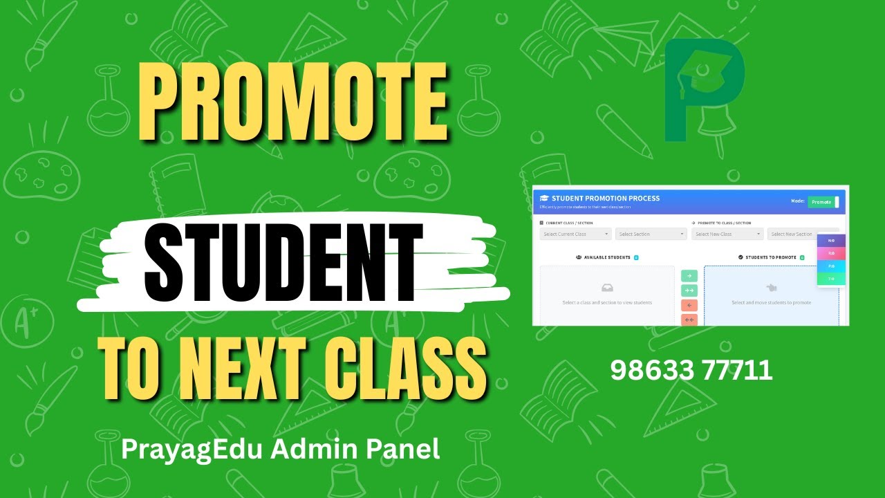 Student Promotion Process in School ERP | Easy Class Promotion Using PrayagEdu