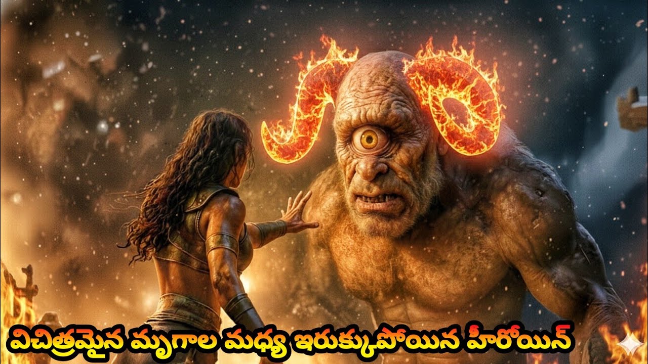 విచిత్రమైన మృగాల మధ్య ఇరుక్కుపోయిన హీరోయిన్| Fantasy Action Adventure movie explained in Telugu 