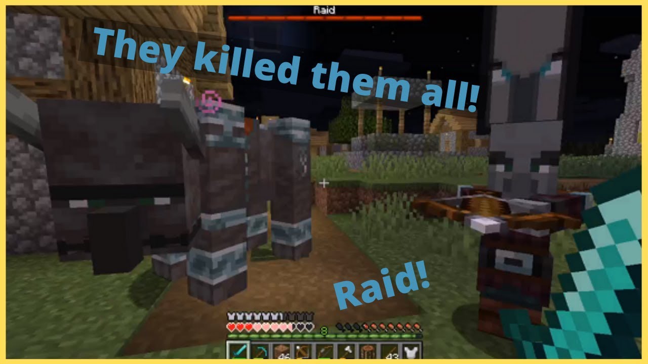 VILLAGER MASSACRE in a MINECRAFT RAID // Minecraft Survival Series Ep. 6