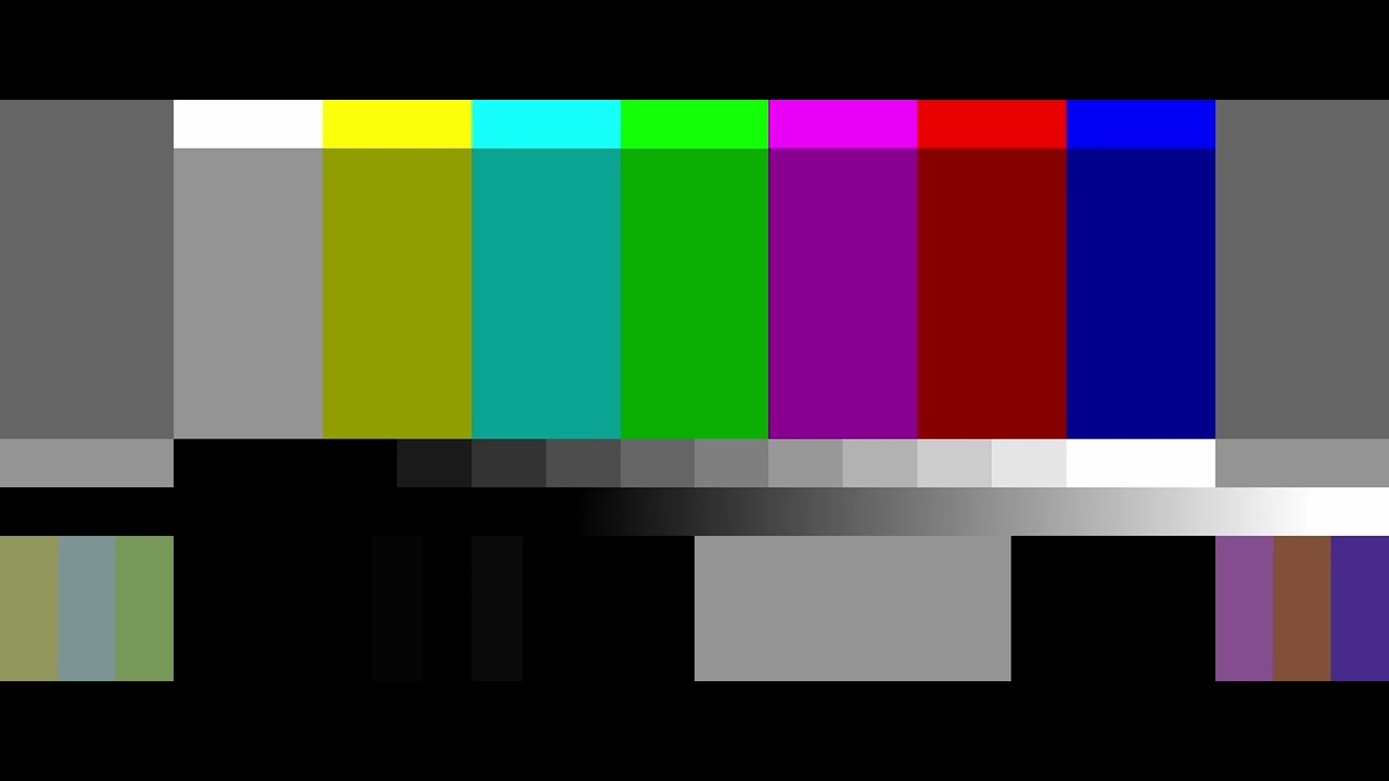 Screen Test [21:9 ratio]  Black, White, Red, Blue & Green
