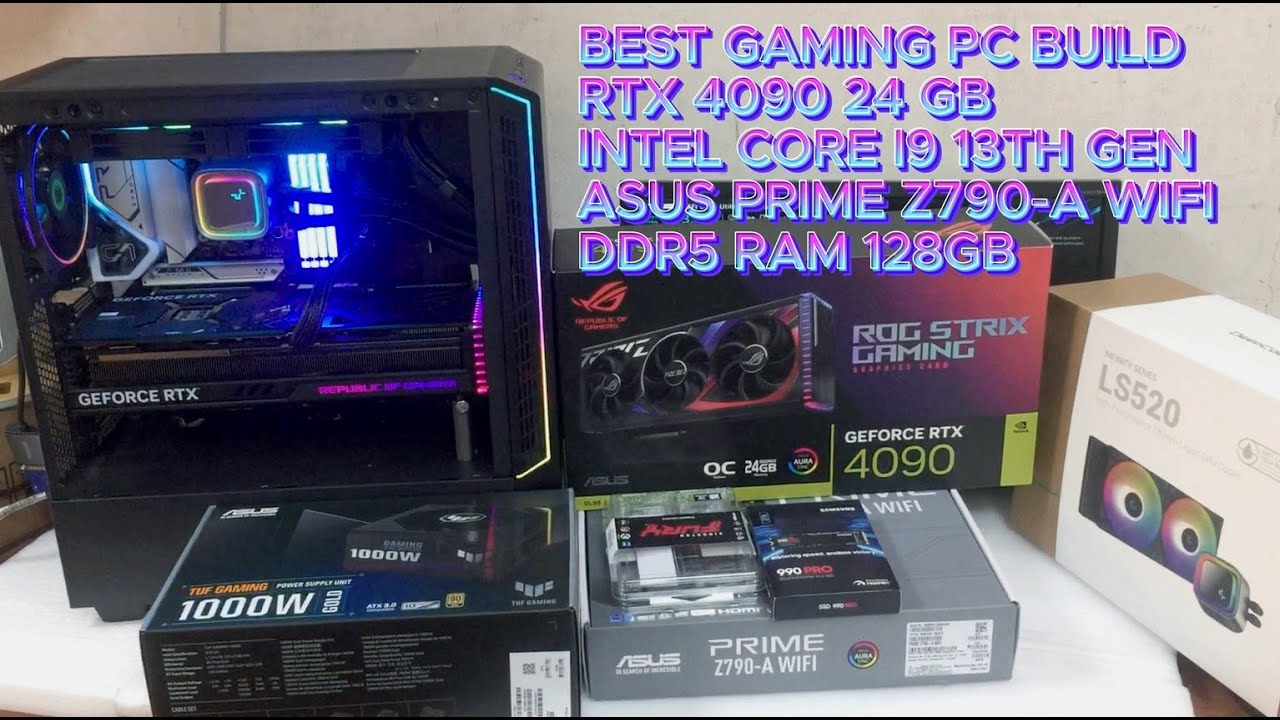 PC build RTX 4090 i9 13Th Gen | ASUS PRIME Z790-A WIFI | ASSEMBLE A PC I9-13900KF RTX 4090