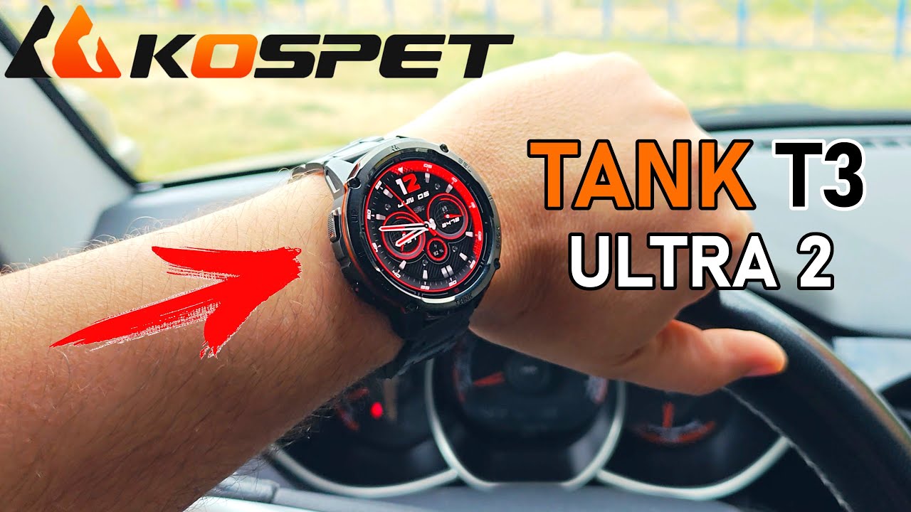 💥 НОВИНКА 2025 ⏲ БРУТАЛЬНЫЕ СМАРТ ЧАСЫ Kospet Tank T3 Ultra 2 👉 GPS, AMOLED, Corning Gorilla Glass