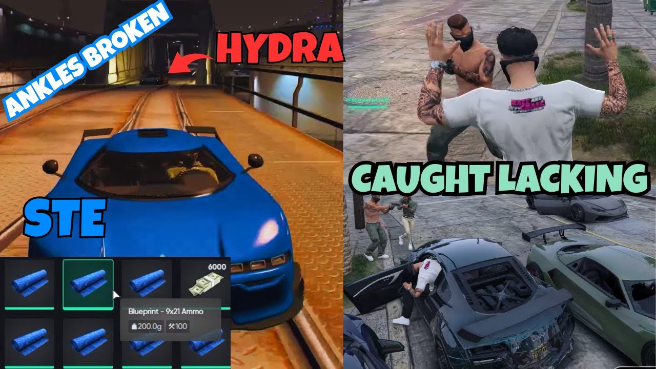 HYDRA 6 Chase STE (Carrying Lots of BPs) AND Shlomi & Raj get Caught Lacking | NOPIXEL 4.0 GTA RP