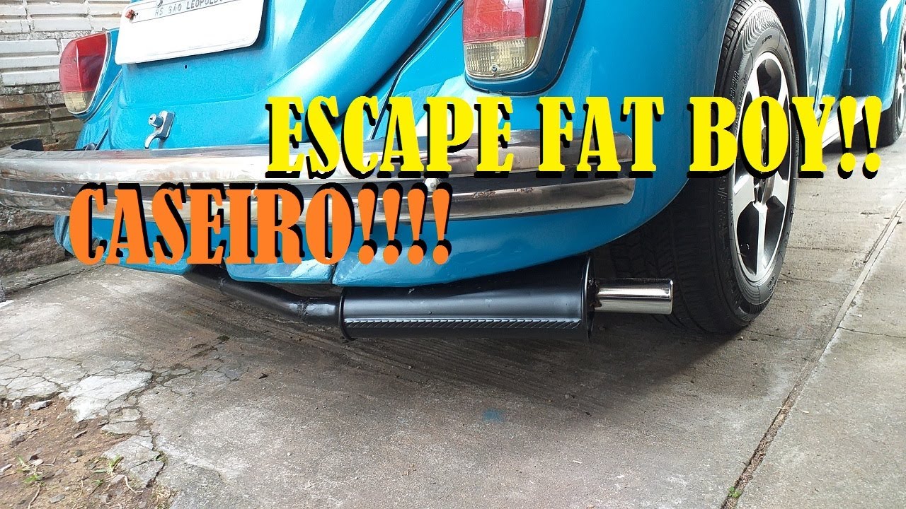 Escapamento Fat Boy caseiro para Fusca! Ficou MUITO bom!