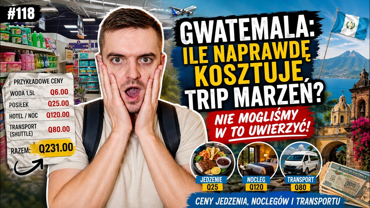 Gwatemala jest zaskakująco droga! Sprawdzamy na co trzeba wydać najwięcej kasy! Ep.118 4K