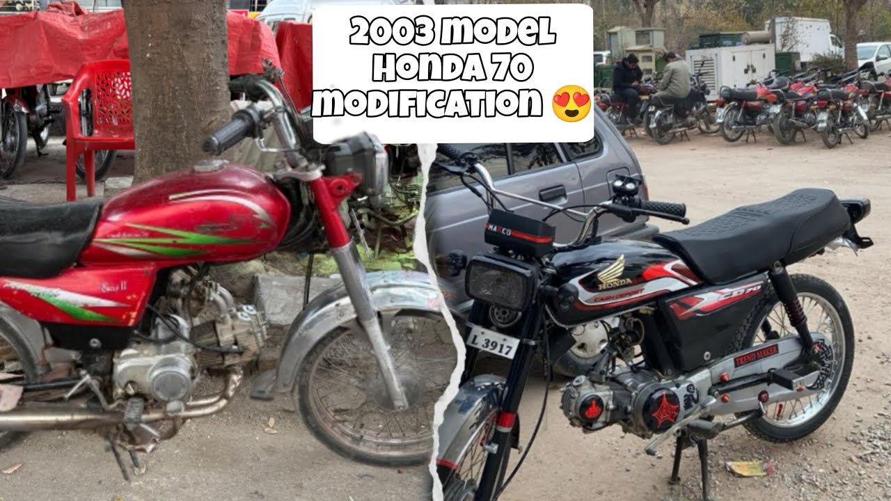 Honda 70 2003 model converted to 2025 model 🔥 || Full Transformation🔥 || #RealShazuWorld #shazuhonda