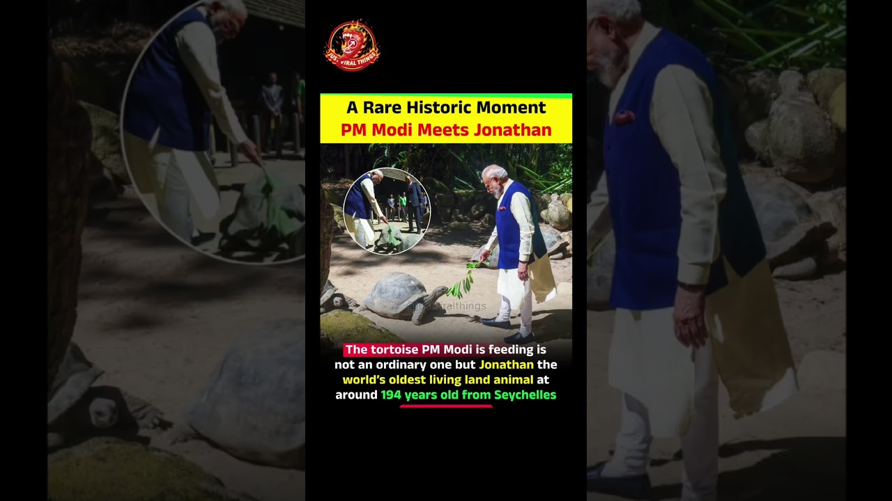 A Rare Historic Moment PM Modi Meets Jonathan. #pm #viral #narendramodi