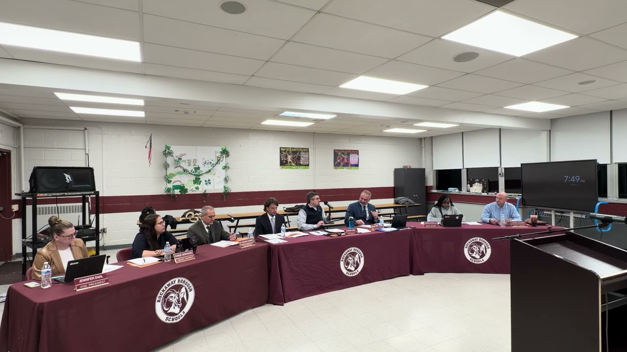 Rockaway Borough BOE Meeting 3:17:26