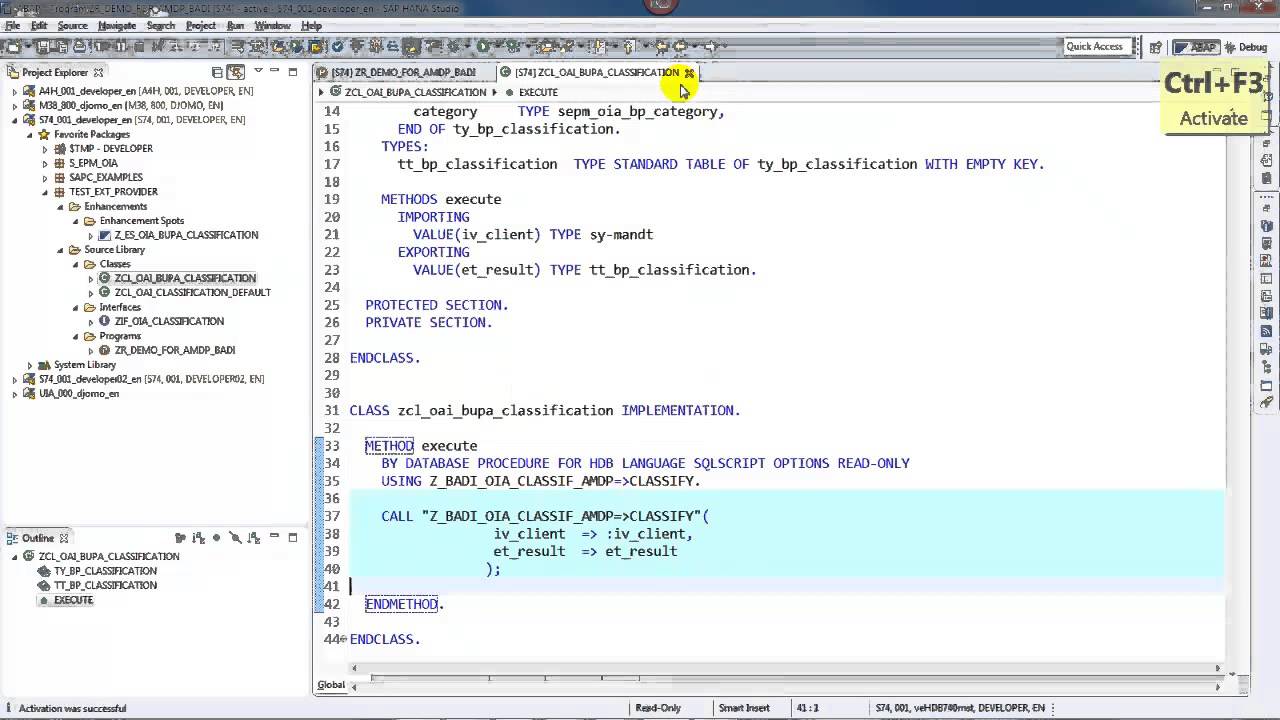 Как расширить управляемые процедуры базы данных ABAP с помощью BAdI AMDP