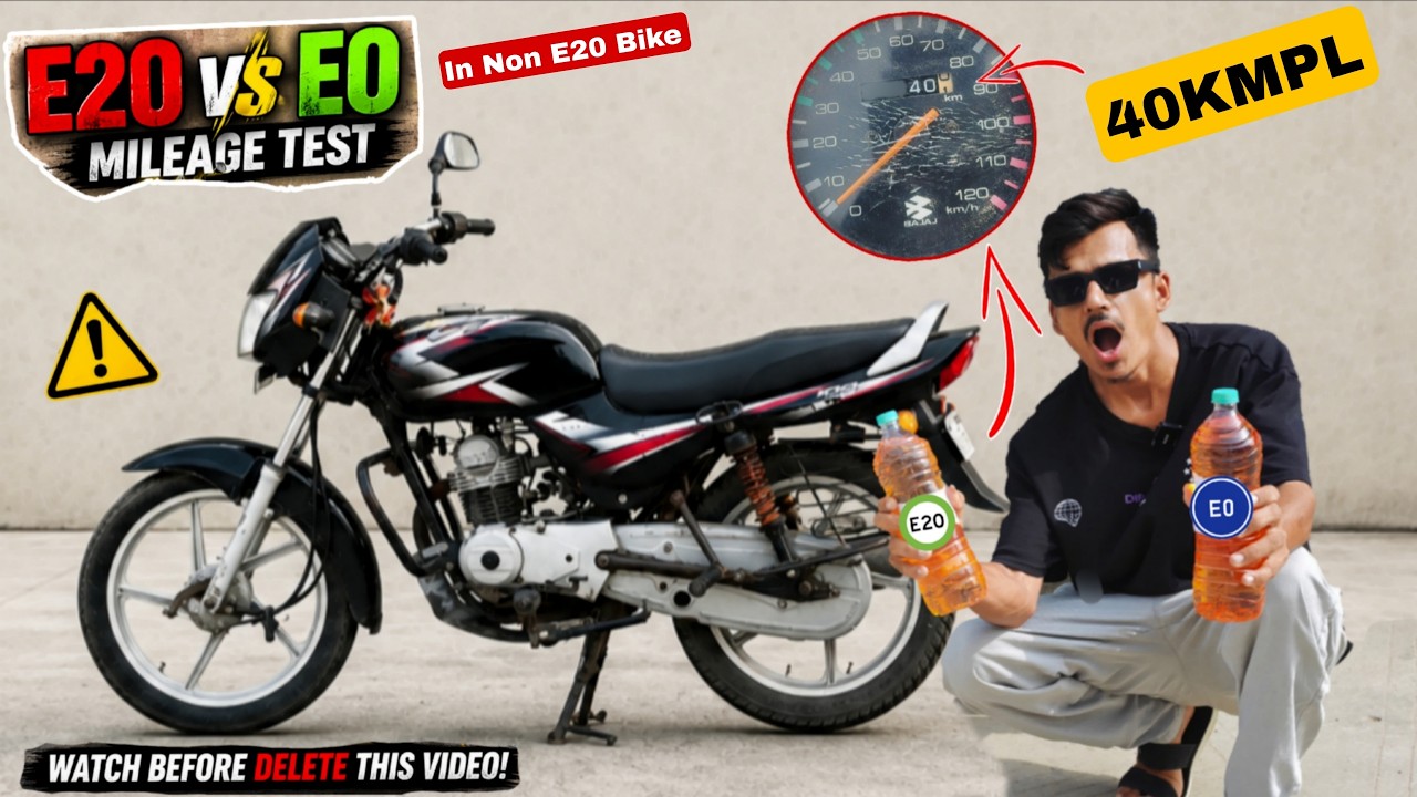 😱 E20 vs E0 Petrol Mileage Test in Bajaj CT100 | Did E20 Petrol Kill 50% of the Mileage?