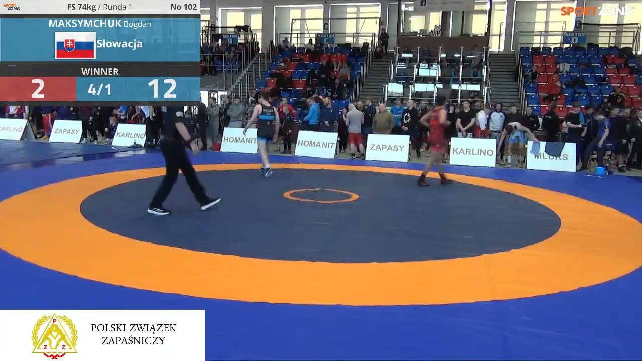 ZAPASY - (M2) Międzynarodowe Mistrzostwa Polski U20 kobiety oraz styl wolny - Karlino 2026. Mata 2.